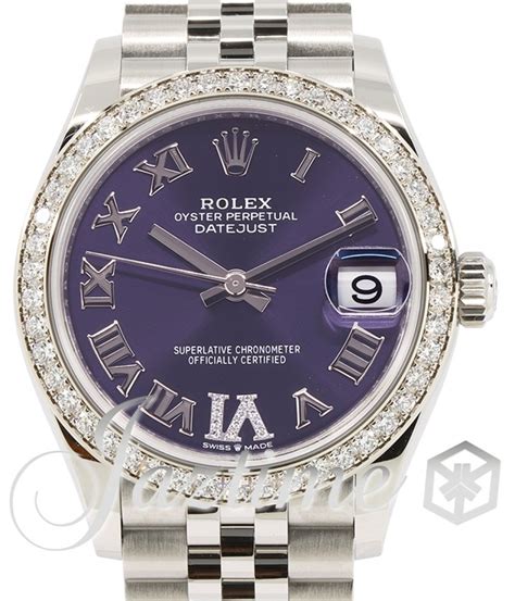 rolex datejust 31mm 24 diamond bezel|rolex 31mm datejust aubergine.